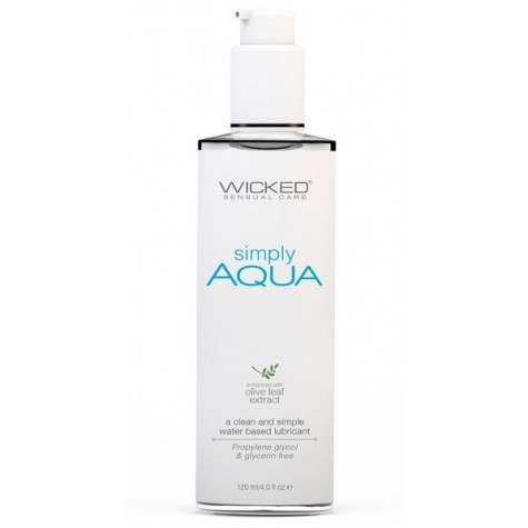 Легкий лубрикант на водной основе Wicked Simply AQUA - 120 мл.