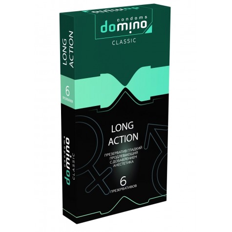 Презервативы с пролонгирующим эффектом DOMINO Classic Long action - 6 шт.