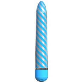 Голубой вибратор Sweet Swirl Vibrator - 21,3 см.